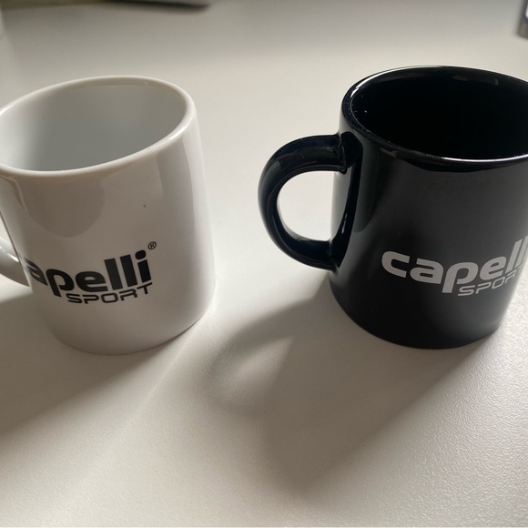 2 expresso cups Capelli Sports black and white - Picture 1 of 4